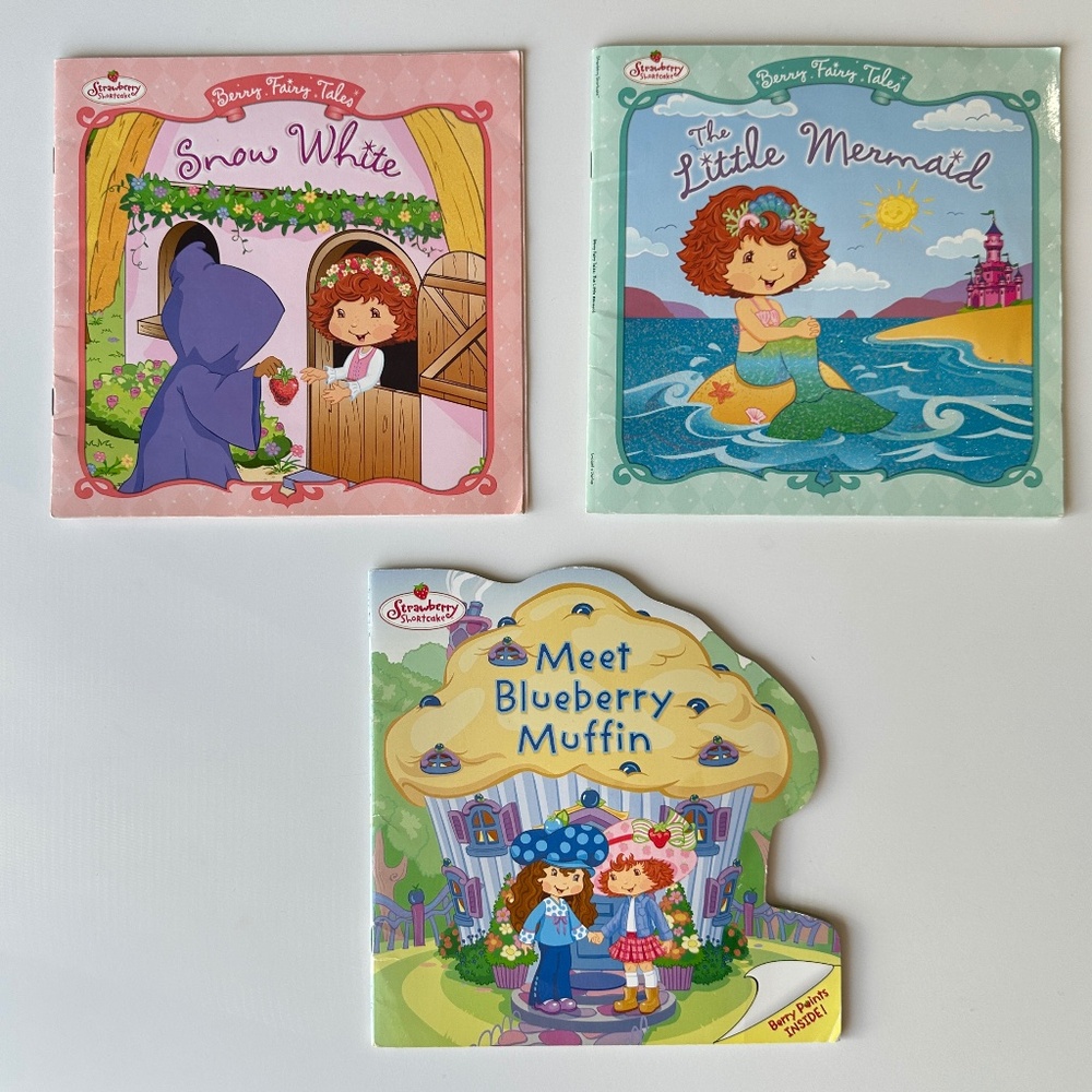 Vintage 2004 2006 2007 Strawberry Shortcake Story Books Bundle Lot of 3 Y2K
